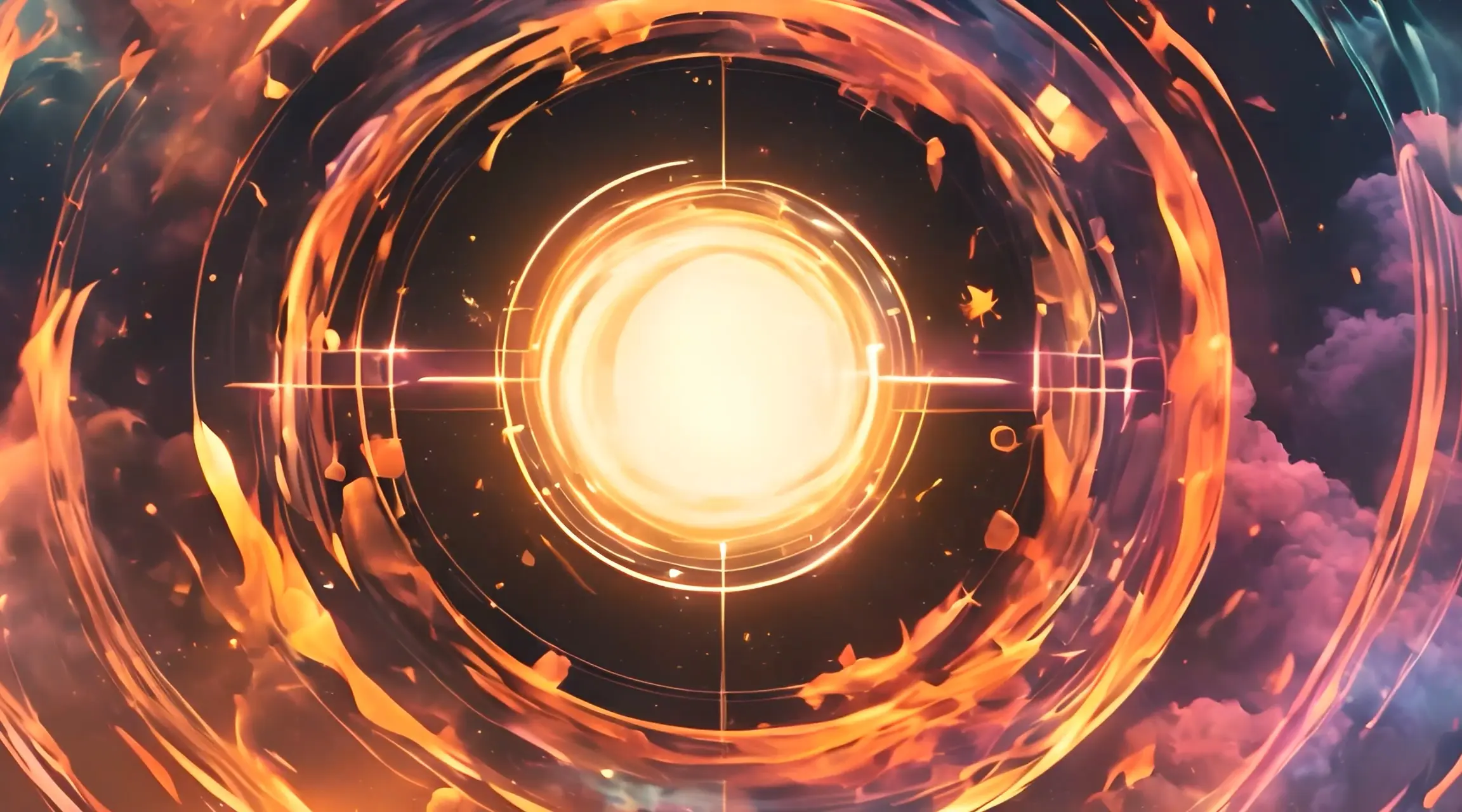 Celestial Blaze Dynamic Sunburst Cinematic Stock Video
